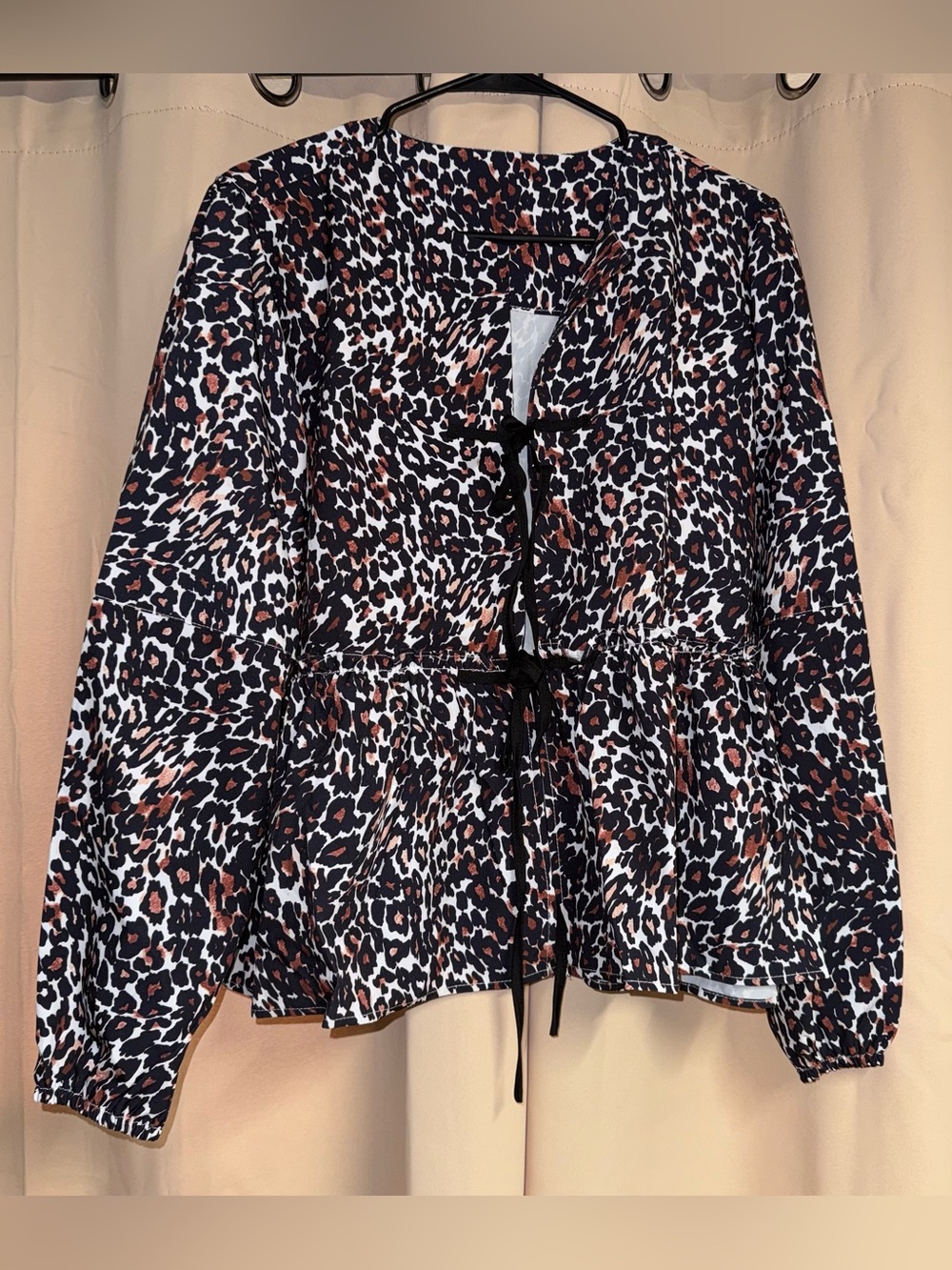 NEW cheetah print blouse